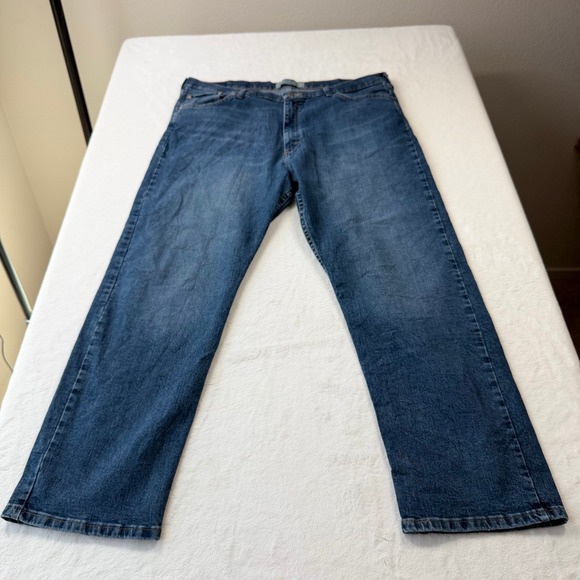 Wrangler Other - Wrangler‎ Authentics Straight Leg Mens Jeans 38x29 Blue Good Classic Denim